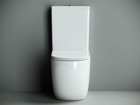 Унитаз напольный с бачком Ceramica Nova METROPOL CN4001 белый с сиденьем микролифт безободковый душевой смыв