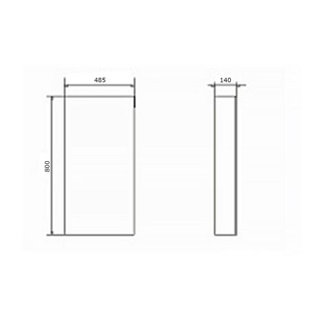 Зеркало-шкаф Comforty Дуэт 00-00017203CF 50х80 подвесной цвет коричневый