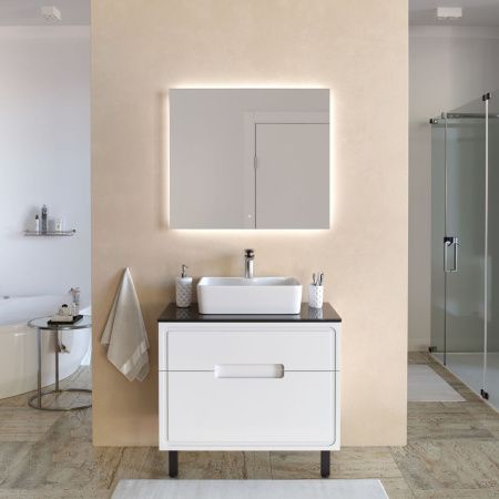 Тумба под раковину Taliente Olejo TA-MBO-100PS-blanco 100х50 подвесная цвет белый