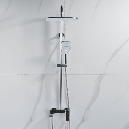 Душевая стойка Shevanik S4036 настенная цвет хром