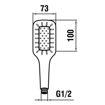 Душевая лейка Laufen MyCity HF939030100000 цвет хром