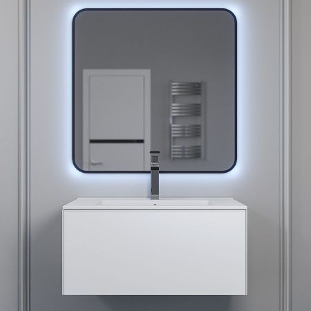 Тумба под раковину Uperwood Parma Premium 3930205463 80х50 подвесная цвет белый