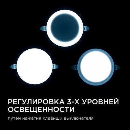 Панель светодиодная встраиваемая безрамочная Apeyron FLP 06-105