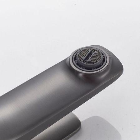 Смеситель Shevanik S4201T на раковину оружейная сталь