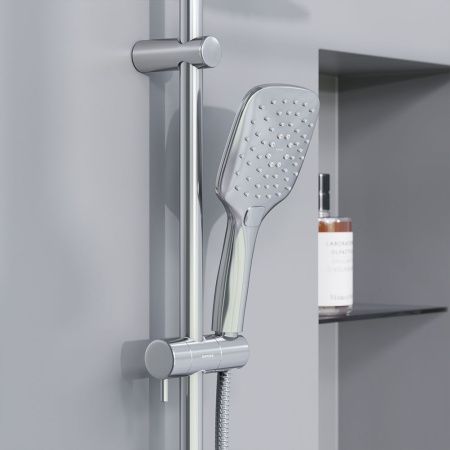 Душевая стойка Damixa Eclipse 931000000 настенная цвет хром/серый