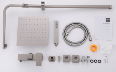 Душевая стойка ABBER AF8220SPL настенная цвет сатин