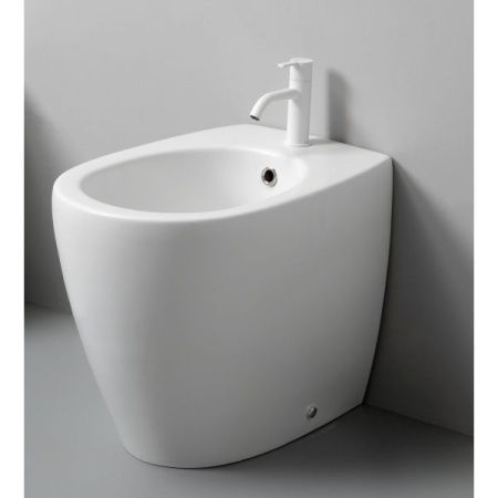 Биде напольное White Ceramic Basic W020201 цвет белый