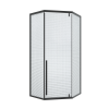 Душевой уголок Cerutti SPA C3ABD 90х90 стекло прозрачное профиль черный без поддона