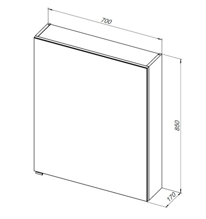 Зеркало-шкаф Aquanet Алвита New 00303893 70х17х85 подвесной цвет белый Зеркало-шкаф Aquanet Алвита New 00303893 70х17х85 подвесной цвет белый