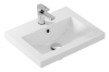 Раковина мебельная керамическая Cersanit Como 50 S-UM-COM50/1-w 50х40 накладная цвет белый 1 отверстие под смеситель