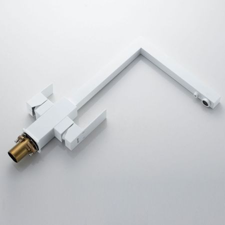 Смеситель для кухни Shevanik S148C на мойку белый