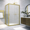 Душевой уголок Vegas-Glass ZP+ZPV TUR+NOVO ZP+ZPV NOVO h2000 175*90 03 Moru 175х90 стекло рифленое профиль золото матовое без поддона