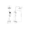 Душевая стойка Rush Thira TR3635-40 настенная цвет хром