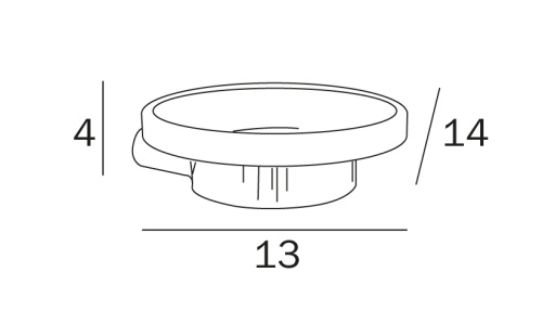 Мыльница Inda MITO A2010NNE + R46110 - фото 3