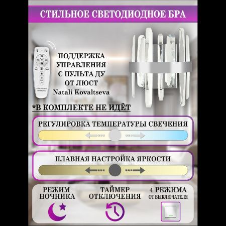 Светильник настенный Natali Kovaltseva Bernardi (Бернарди) LED LAMPS 81117/1W