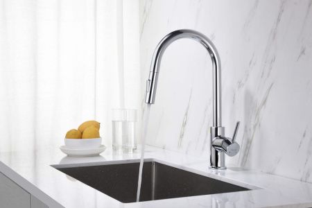 Смеситель для кухни Aquatek ЕВРОПА AQ1384CR на мойку хром