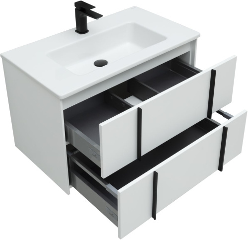 Тумба под раковину Allen Brau Reality 1.32005.WM 80х46х50 подвесная цвет белый - фото 4