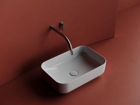 Раковина из сантехнического фарфора Ceramica Nova ELEMENT CN5043 50х30 накладная цвет белый