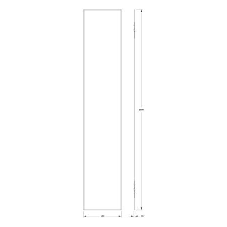 Зеркало Evoform Standard BY 0253 30х160 подвесное