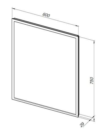 Зеркало с подсветкой Aquanet Оптима 00288963 60х80 подвесное