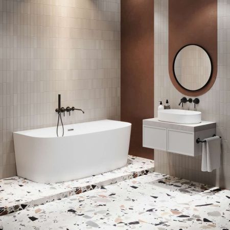 Ванна акриловая Wellsee Belle Spa 2.0 235801000 160х75 пристенная асимметричная с ножками