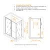 Душевой уголок RGW Passage 410874158-11 150х80 стекло прозрачное профиль хром без поддона