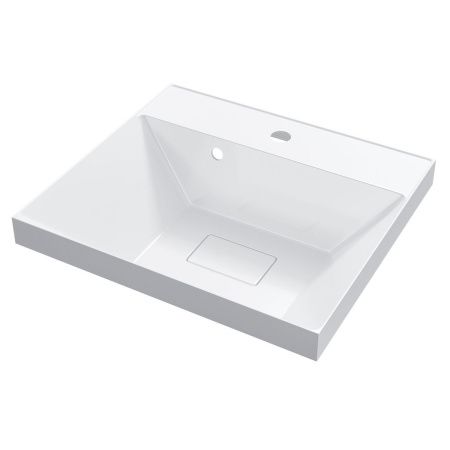 Раковина из искусственного камня Uperwood Classic New 2910210024 50х50 полувстраиваемая цвет белый