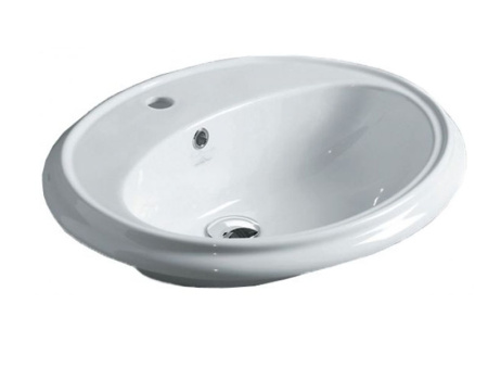 Раковина из санфаянса Simas AR 859 bia 61х51 встраиваемая цвет белый