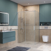 Душевой уголок BelBagno SOFT CLOSE-1 SOFT_CLOSE-1-AH-1-110/100-C-Cr 110х100 стекло прозрачное профиль хром без поддона