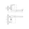 Смеситель для ванны Rush Devon DE7535-51 настенный хром