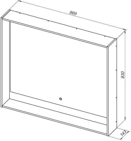Зеркало с подсветкой Aquanet Милан 00306372 100х80 подвесное