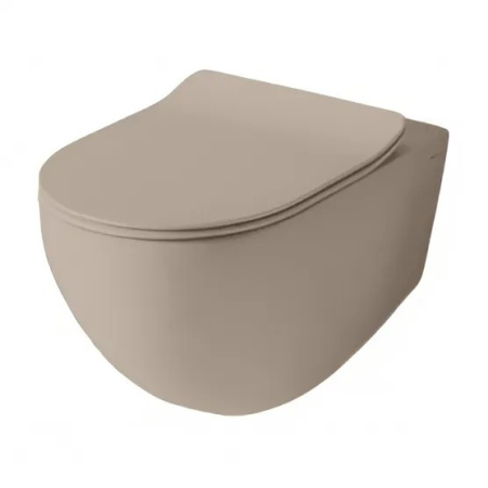 Чаша унитаза подвесная Artceram File 2.0 FLV006 41 00 цвет коричневый без сиденья душевой смыв