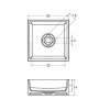 Раковина Riho SQUARE W023001105 40х40 накладная цвет белый
