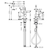 Смеситель для кухни Hansgrohe Talis 72845000 на мойку хром