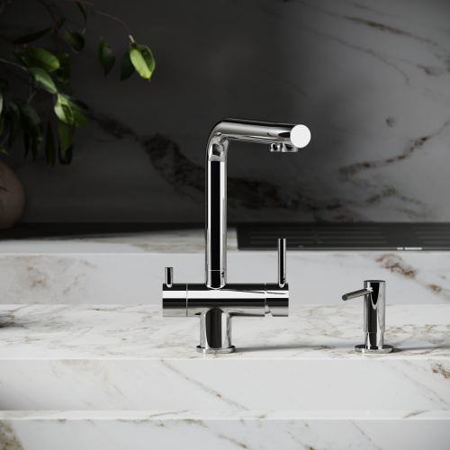 Смеситель для кухни Sancos Foster SC4014СH на мойку хром - фото 4