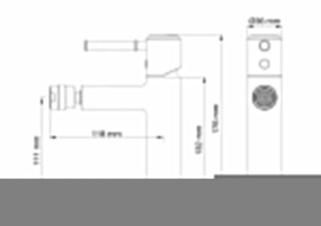 Смеситель Wonzon & Woghand Tor WW-88016073-MB на биде черный