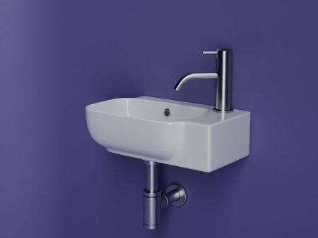 Раковина из сантехнического фарфора Ceramica Nova ELEMENT CN6074L 40х20 подвесная цвет белый 1 отверстие под смеситель