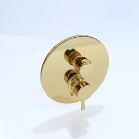 Смеситель для ванны с душем Paffoni Light LIG018HG встраиваемый в стену золото