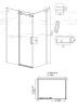 Душевой уголок Grossman Classic 120.K33.04.1610.42.00 160х100 стекло прозрачное профиль графит без поддона
