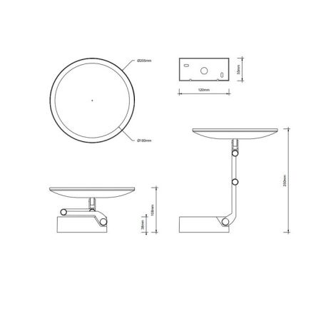 Косметическое зеркало Decor Walther 123160