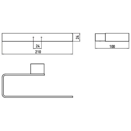 Полотенцедержатель Emco Loft 0555 016 00