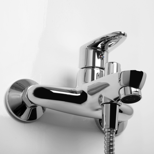 Смеситель для ванны и душа WasserKRAFT Leine 3500 3501 настенный хром - фото 3