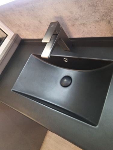 Смеситель для раковины AltroBagno Lamberto AltroBagnoLamberto0139GM на раковину оружейная сталь - фото 4