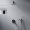 Душевая система Damixa Scandinavian Pure 936520300 встраиваемая в стену цвет черный