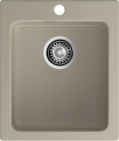 Кухонная мойка Granfest Praktik P-505 топаз 43х51 цвет серый поверхность матовая