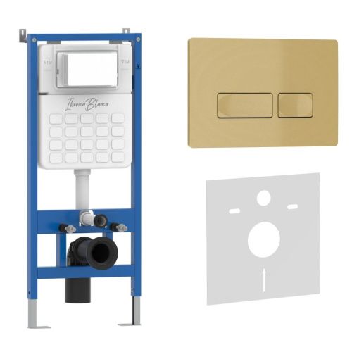 Комплект сантехническая инсталляция с клавишей смыва Iberica Blanca ESTI-R IB001.215 - фото 2