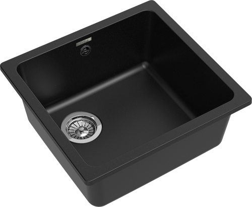 Кухонная мойка Rivelato BERKANA BK-45 nero 42х46 цвет черный - фото 3