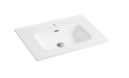 Раковина из санфаянса CeramaLux 9070D 71х47 встраиваемая цвет белый 1 отверстие под смеситель