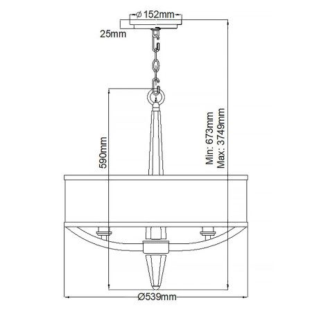 Люстра подвесная Hinkley Ascher (Асцхер) QN-ASCHER-3P