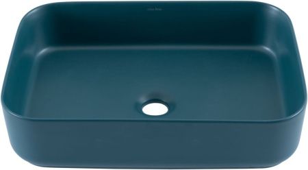 Раковина керамическая Allen Brau Fantasy 4.11021.PT 50х40 накладная цвет зеленый без отверстий под смеситель